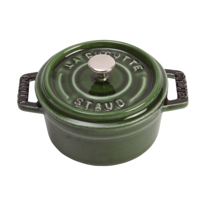 Cacerola de hierro fundido Staub La Cocotte redonda 0,25 L - Verde albahaca - STAUB