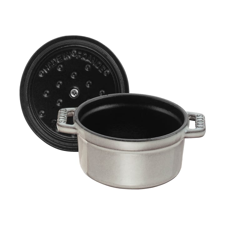 Cacerola de hierro fundido Staub La Cocotte redonda 0,4 L, Gris grafito STAUB