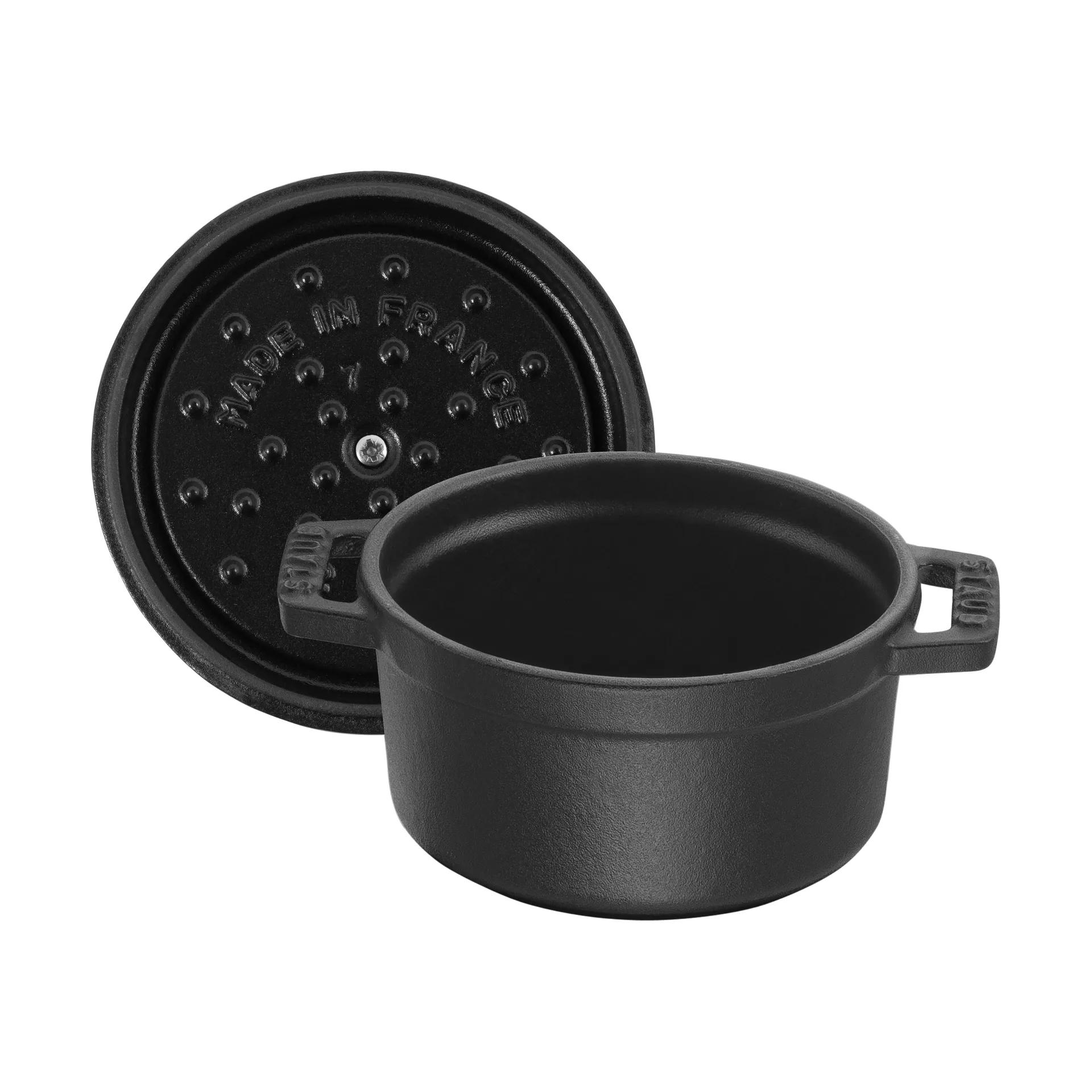 Cacerola de hierro fundido Staub La Cocotte redonda 0,4 L, Negro STAUB