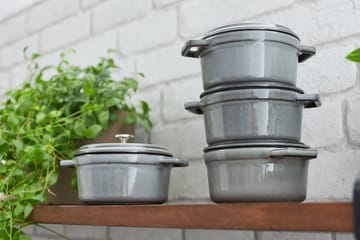 Cacerola de hierro fundido Staub La Cocotte redonda 0,8 L - Gris grafito - STAUB