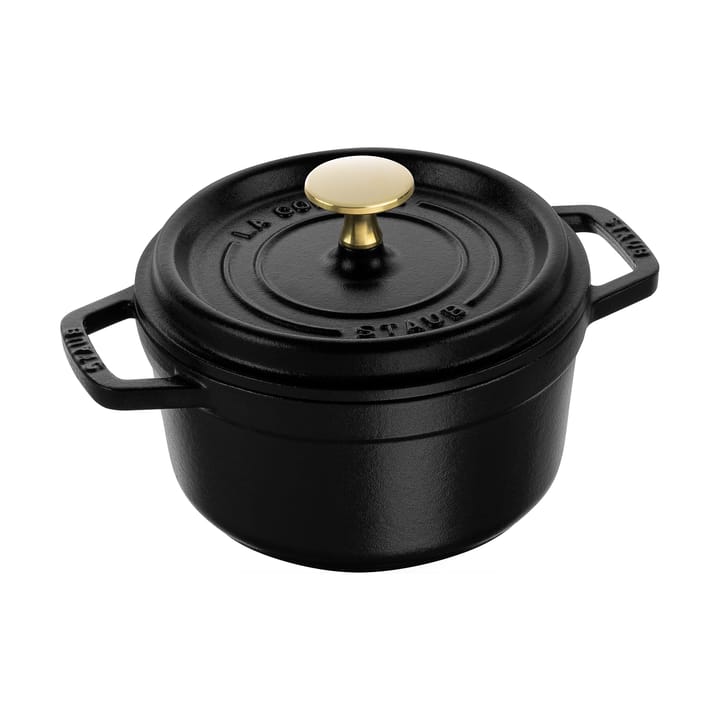 Cacerola de hierro fundido Staub La Cocotte redonda 1,2 L - Negro - STAUB