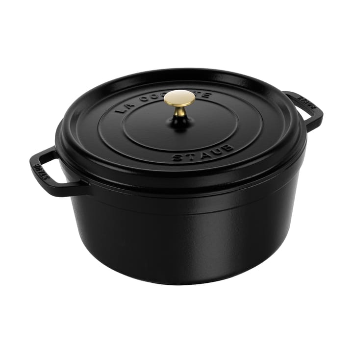 Cacerola de hierro fundido Staub La Cocotte redonda 12,6 L - Negro - STAUB