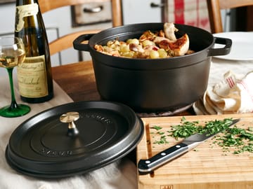 Cacerola de hierro fundido Staub La Cocotte redonda 12,6 L - Negro - STAUB