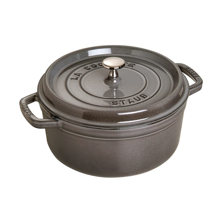 Cacerola de hierro fundido Staub La Cocotte redonda 1,7 L - Gris grafito - STAUB