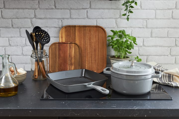 Cacerola de hierro fundido Staub La Cocotte redonda 1,7 L, Gris grafito STAUB