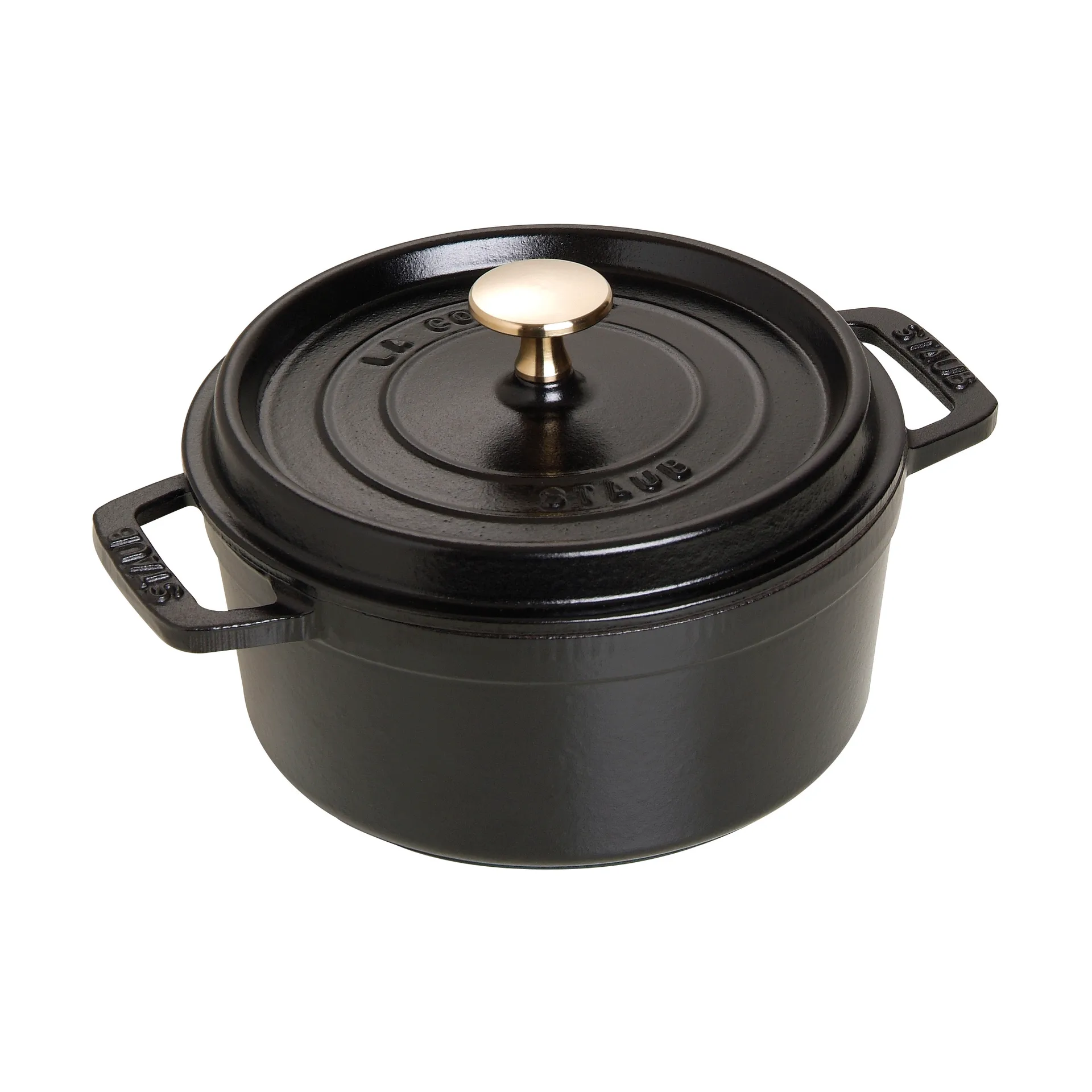 Cacerola de hierro fundido Staub La Cocotte redonda 1,7 L, Negro STAUB