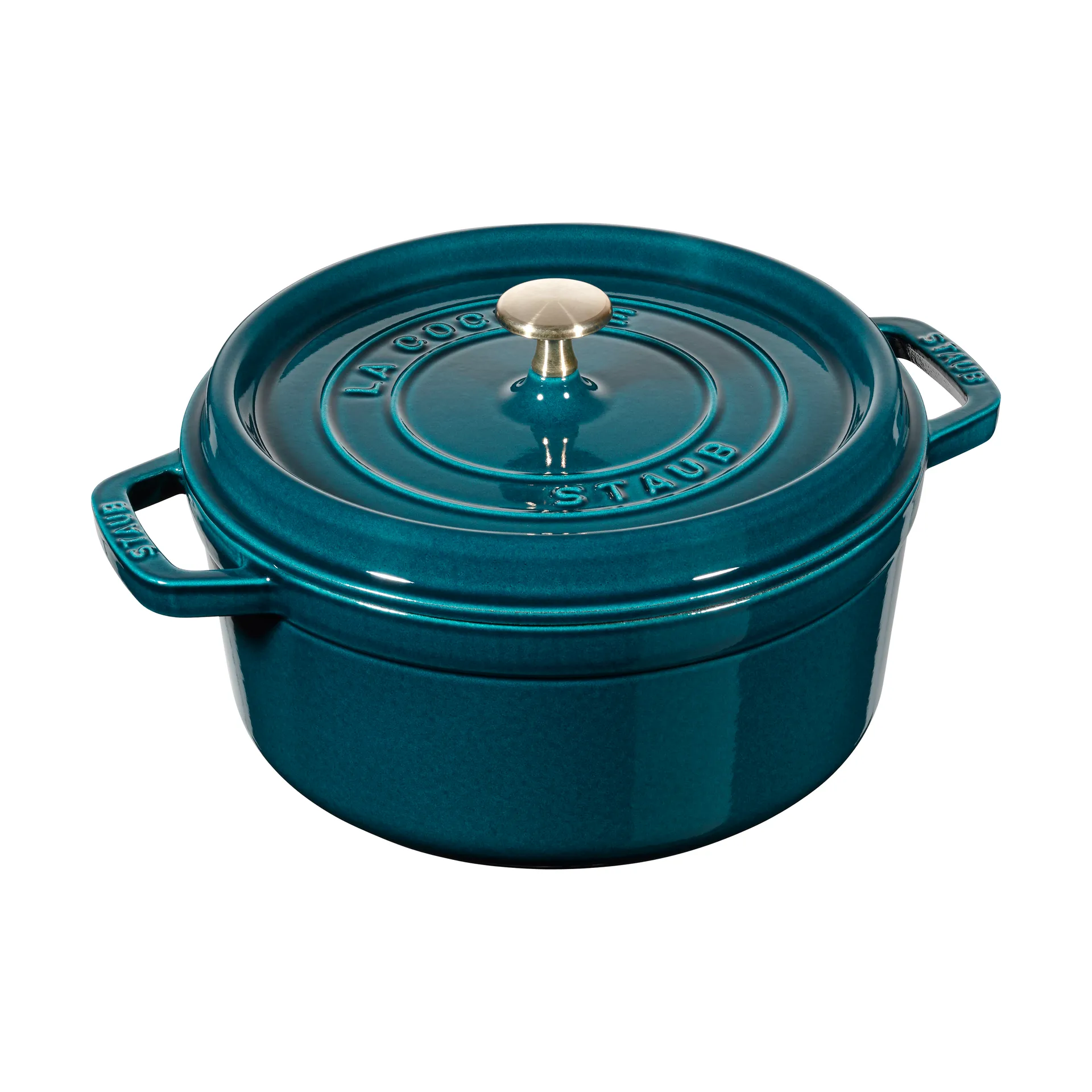 Cacerola de hierro fundido Staub La Cocotte redonda 2.2 L, La Mer STAUB