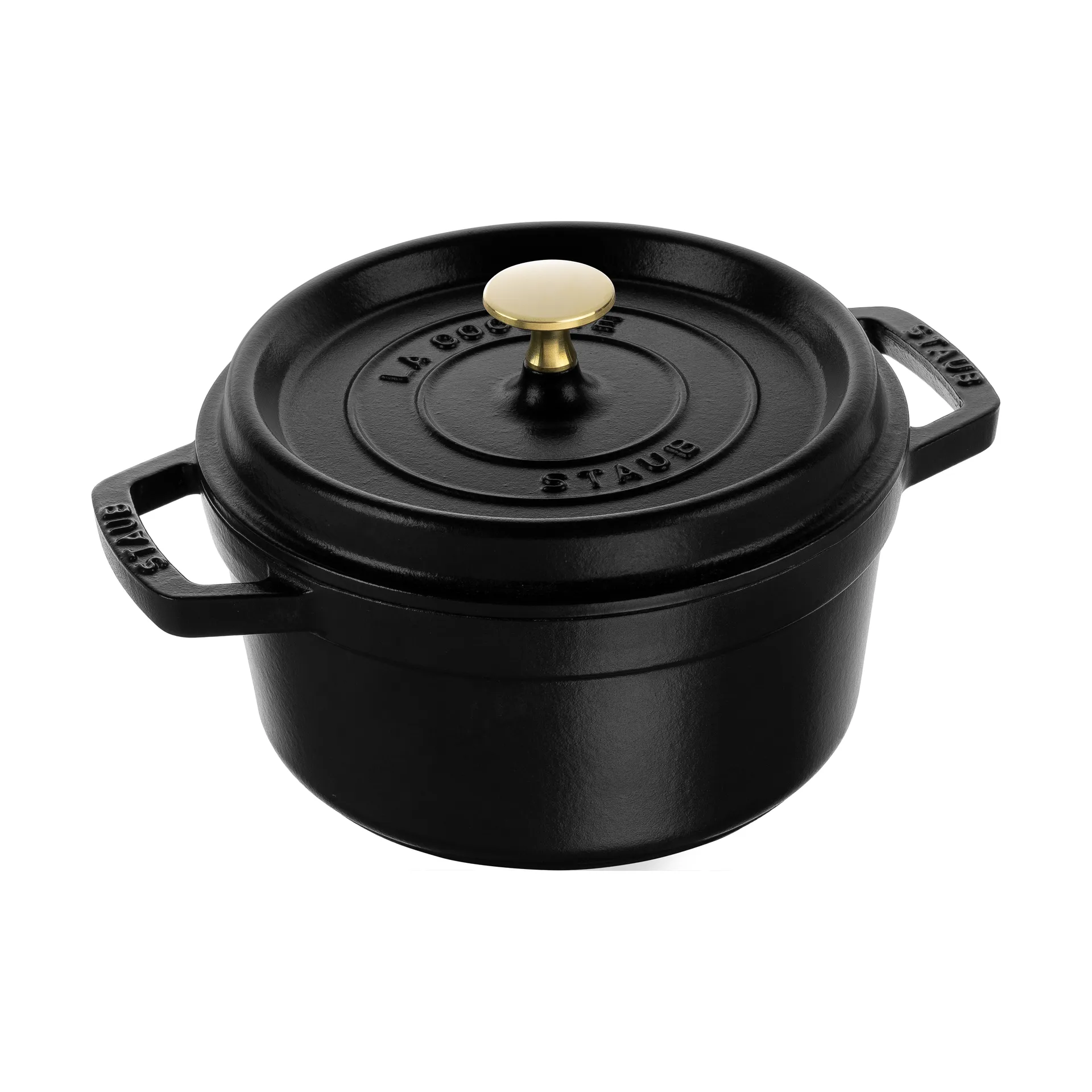 Cacerola de hierro fundido Staub La Cocotte redonda 2.2 L, Negro STAUB
