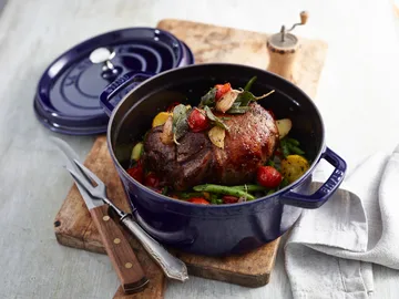 Cacerola de hierro fundido Staub La Cocotte redonda 2,5 L - Azul oscuro - STAUB