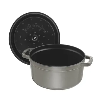 Cacerola de hierro fundido Staub La Cocotte redonda 2,5 L - Gris grafito - STAUB
