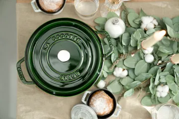 Cacerola de hierro fundido Staub La Cocotte redonda 2,5 L - Verde albahaca - STAUB