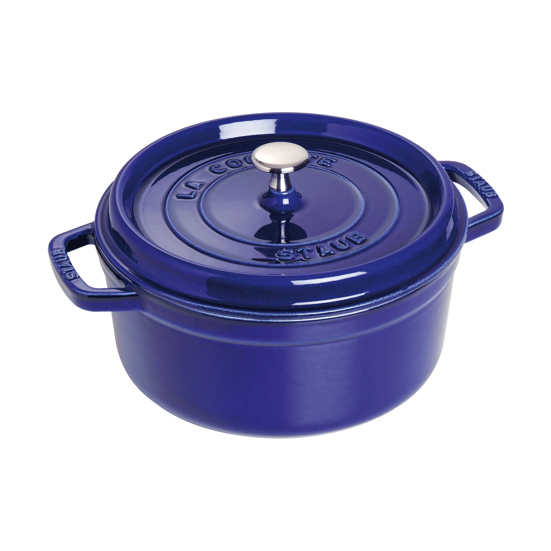 Cacerola de hierro fundido Staub La Cocotte redonda 2,6 L, Azul oscuro STAUB