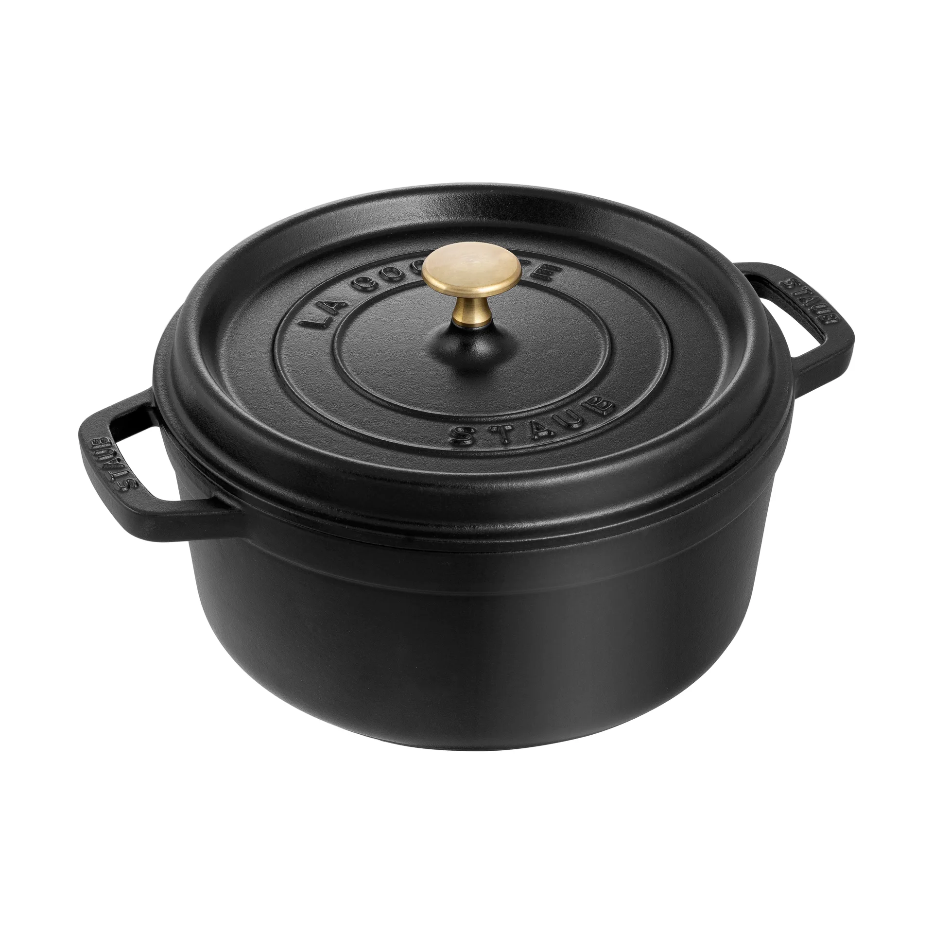 Cacerola de hierro fundido Staub La Cocotte redonda 2,6 L, Negro STAUB