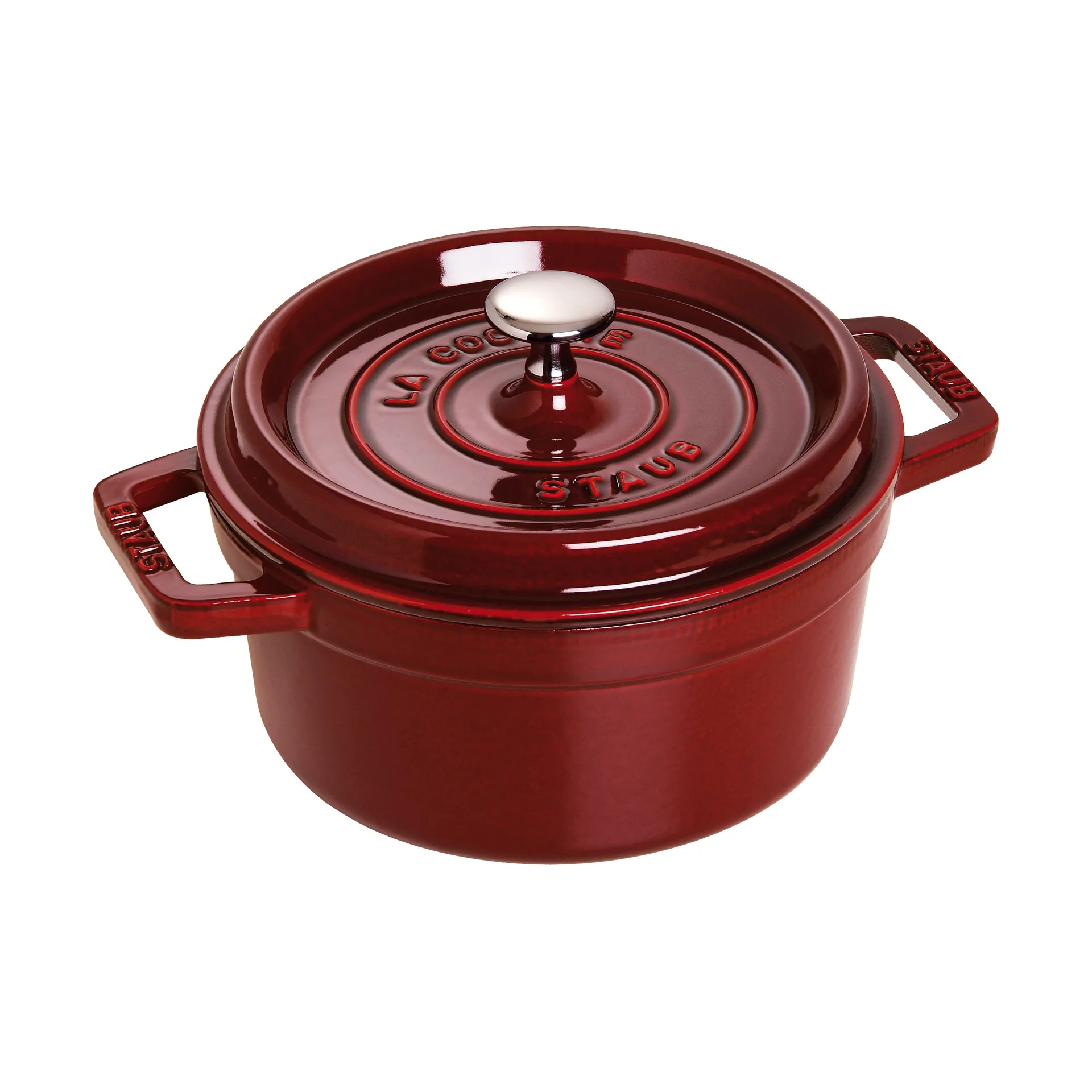 Cacerola de hierro fundido Staub La Cocotte redonda 2,6 L, Rojo granadina STAUB