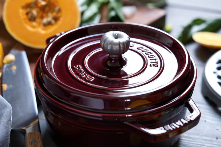 Cacerola de hierro fundido Staub La Cocotte redonda 3,8 L, Rojo granadina STAUB