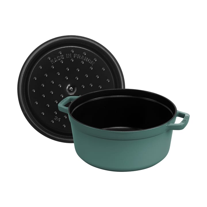 Cacerola de hierro fundido Staub La Cocotte redonda 5,2 L, Madera de eucalipto STAUB