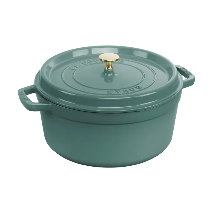 Cacerola de hierro fundido Staub La Cocotte redonda 5,25 L - Madera de eucalipto - STAUB