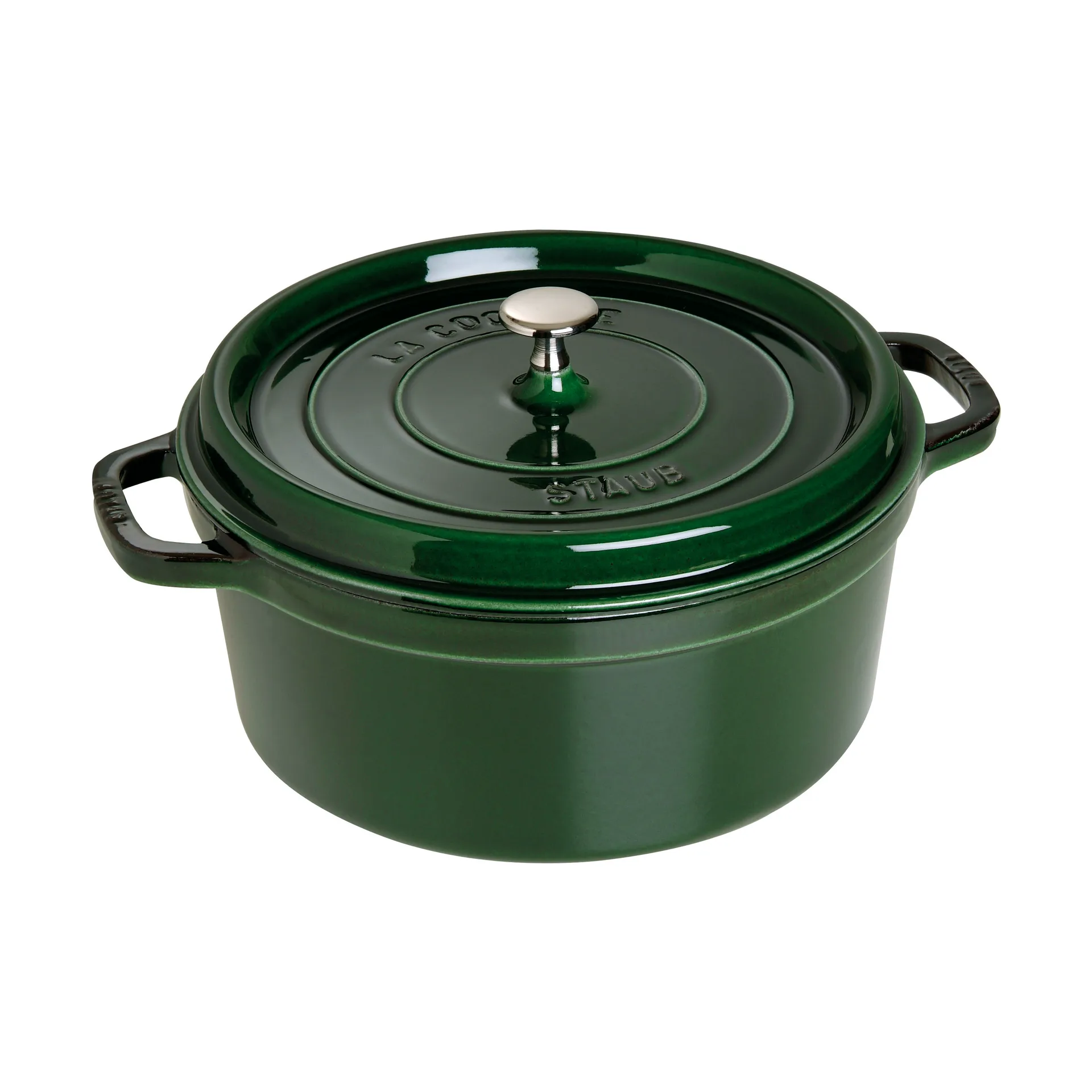 Cacerola de hierro fundido Staub La Cocotte redonda 6,7 L, Verde albahaca STAUB