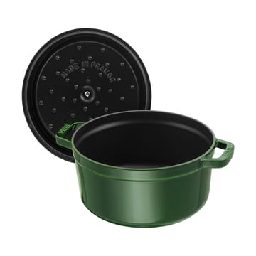 Cacerola de hierro fundido Staub La Cocotte redonda 6,7 L - Verde albahaca - STAUB