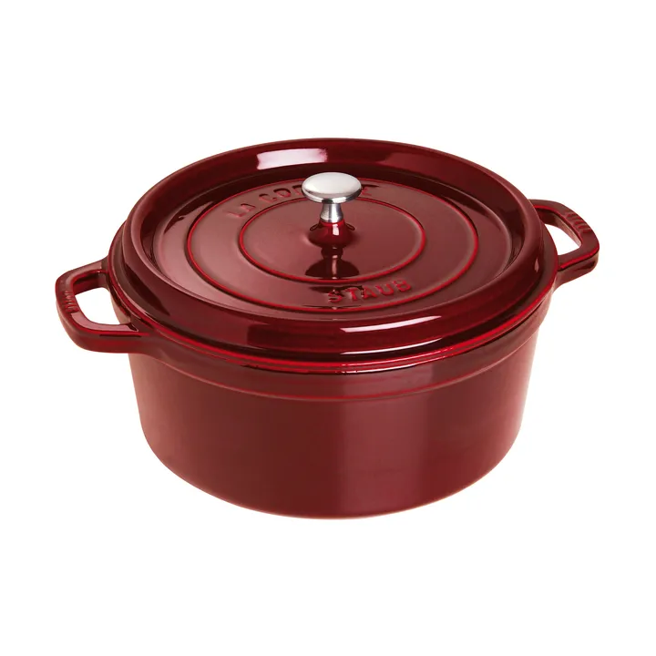 Cacerola de hierro fundido Staub La Cocotte redonda 6,75 L - Rojo granadina - STAUB