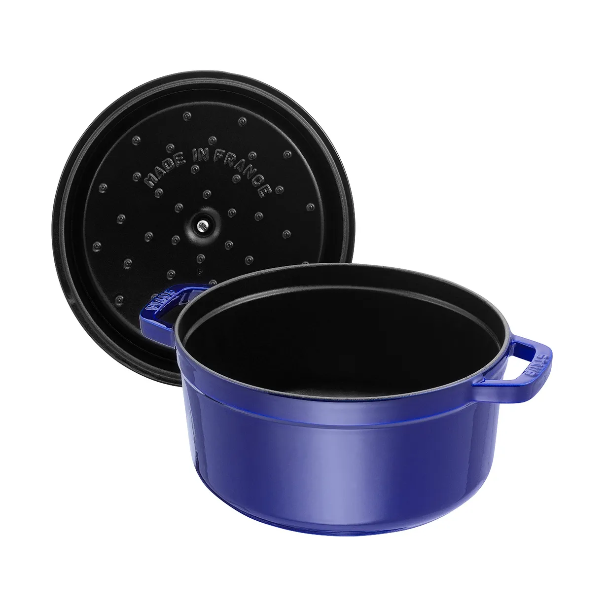 Cacerola de hierro fundido Staub La Cocotte redonda 8,4 L, Azul oscuro STAUB