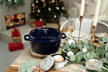 Cacerola de hierro fundido Staub La Cocotte redonda 8,4 L - Azul oscuro - STAUB