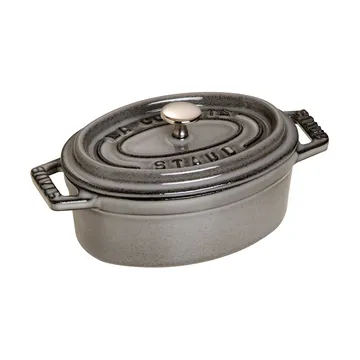 Cacerola mini Staub La Cocotte oval de hierro fundido 0,25 L - Gris grafito - STAUB