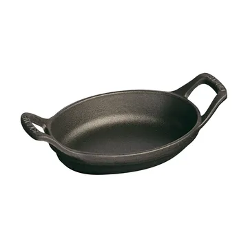 Fuente  de horno Staub oval de hierro fundido 15 cm - Negro - STAUB