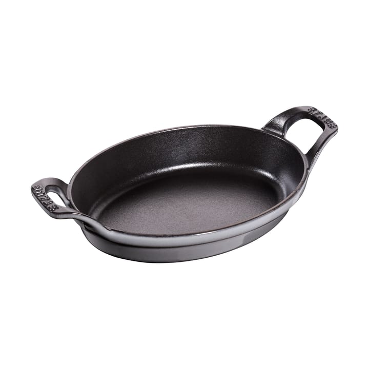 Fuente  de horno Staub oval de hierro fundido 21 cm - Gris grafito - STAUB