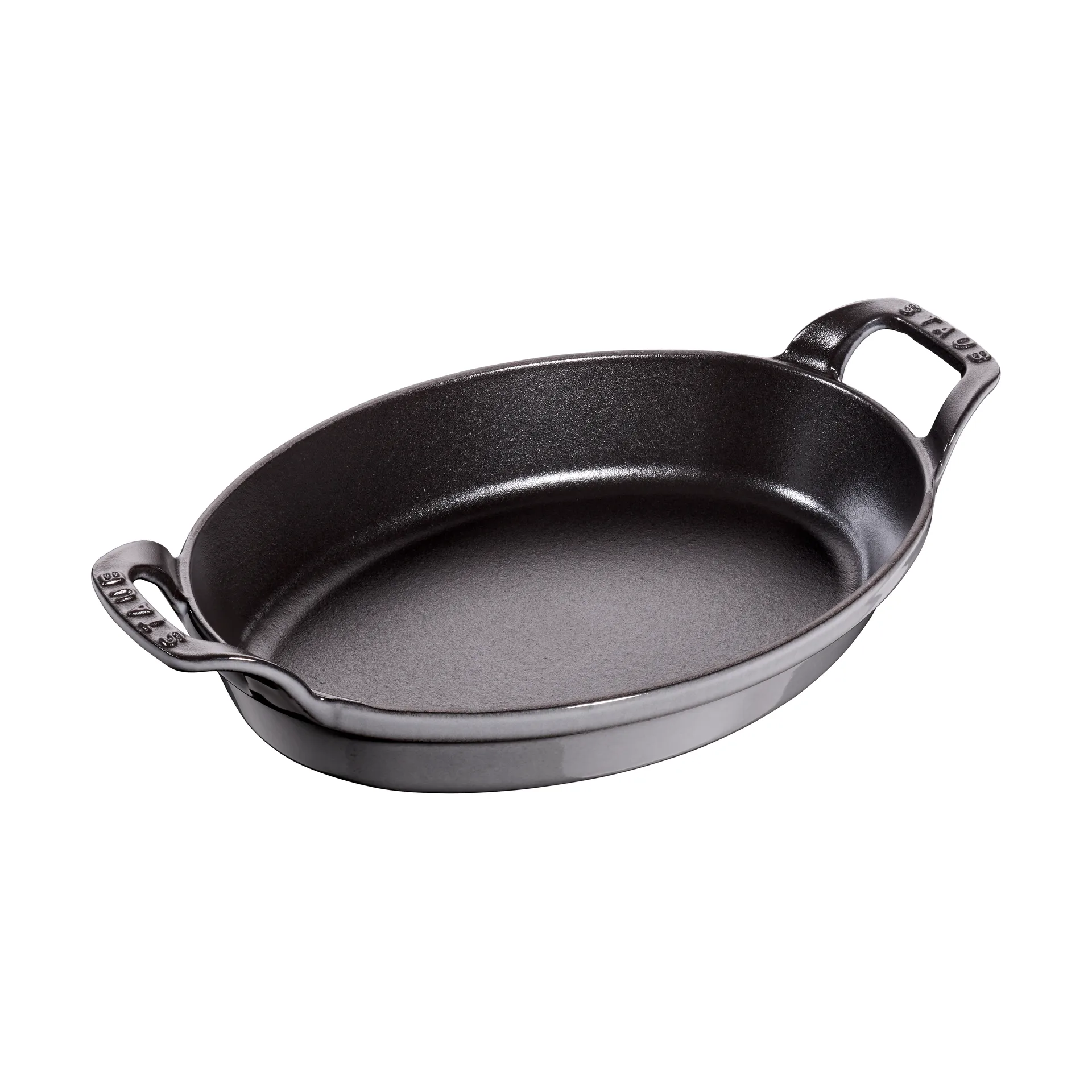 Fuente  de horno Staub oval de hierro fundido 24 cm, Gris grafito STAUB