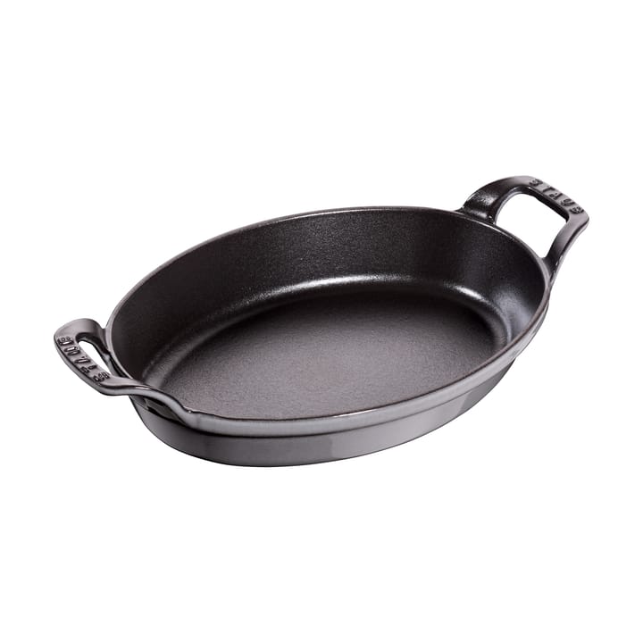 Fuente  de horno Staub oval de hierro fundido 24 cm - Gris grafito - STAUB