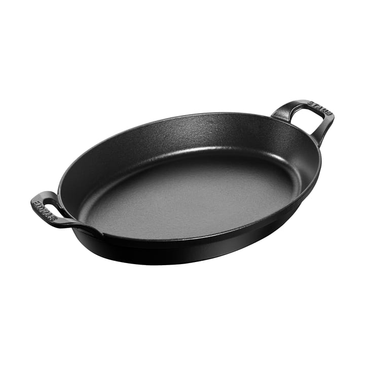 Fuente  de horno Staub oval de hierro fundido 32 cm - Negro - STAUB