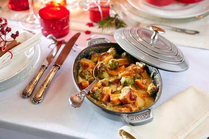 Fuente para horno Staub de hierro fundido con tapa ovalada 23 cm, Gris grafito STAUB