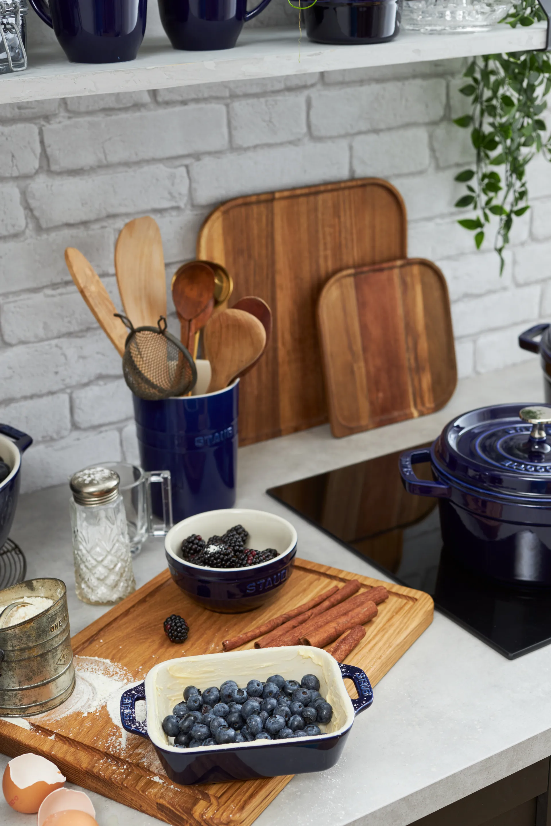 Molde de horno Staub rectangular 14x11 cm, azul STAUB