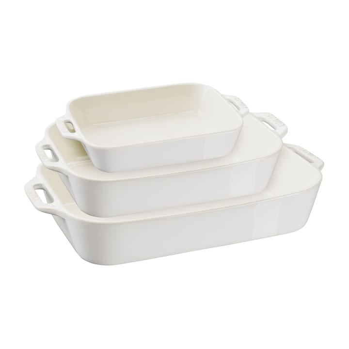 Moldes de horno Staub 3 piezas, Ivory white STAUB