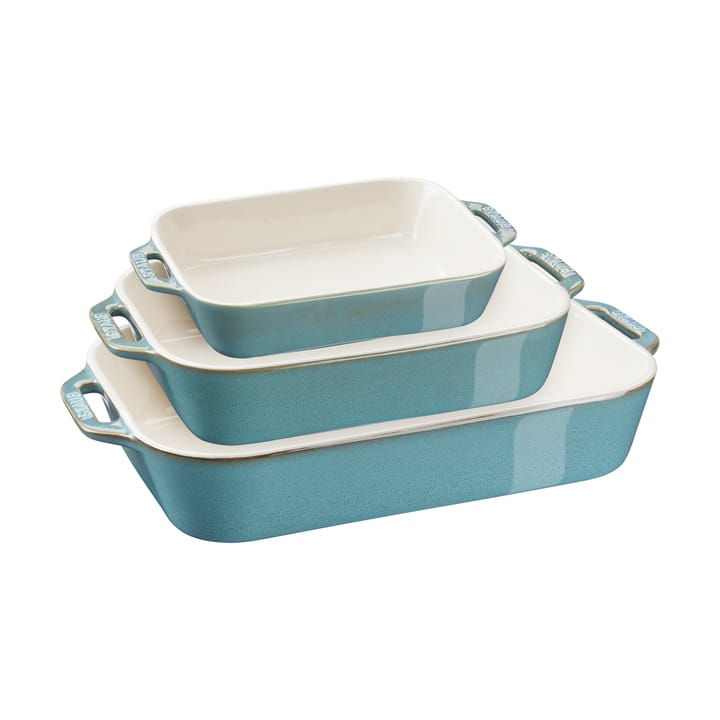 Moldes de horno Staub 3 piezas - Turquesa antiguo - STAUB