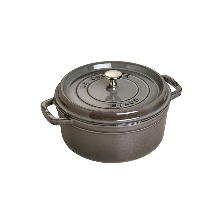 Olla de hierro fundido Staub redonda 3,8 l - gris - STAUB