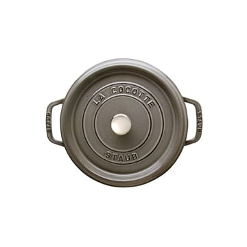 Olla de hierro fundido Staub redonda 3,8 l - gris - STAUB
