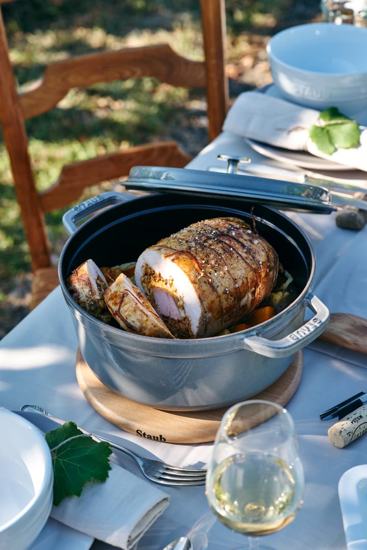 Olla de hierro fundido Staub redonda 3,8 l, gris STAUB