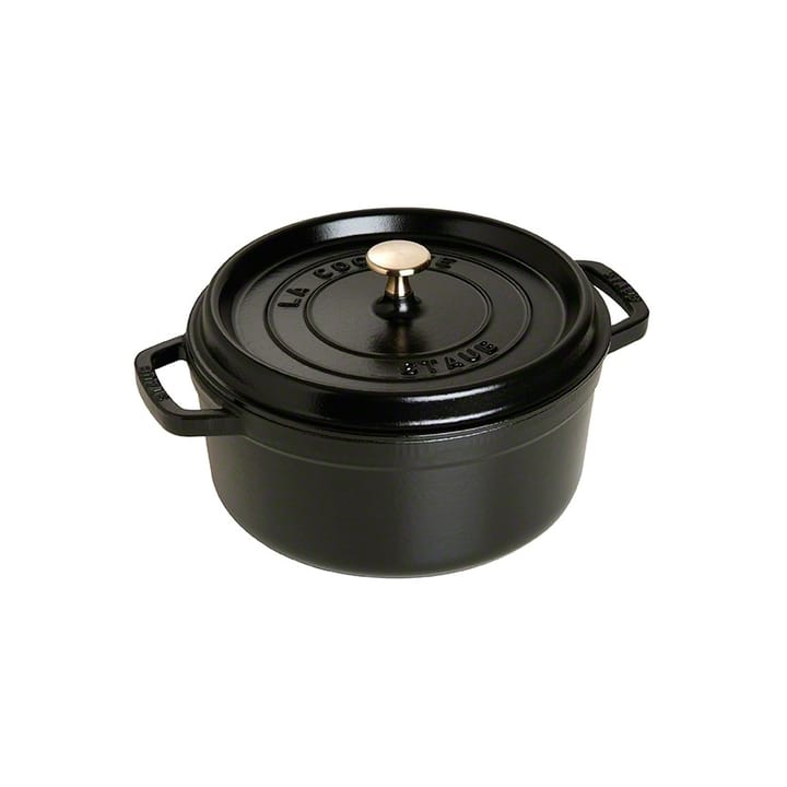 Olla de hierro fundido Staub redonda 3,8 l - negro - STAUB