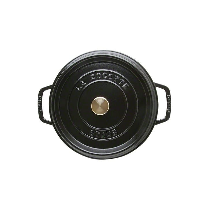 Olla de hierro fundido Staub redonda 3,8 l - negro - STAUB