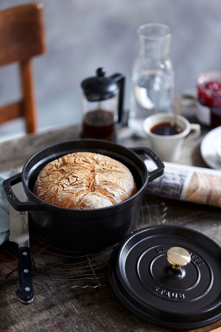 Olla de hierro fundido Staub redonda 3,8 l, negro STAUB