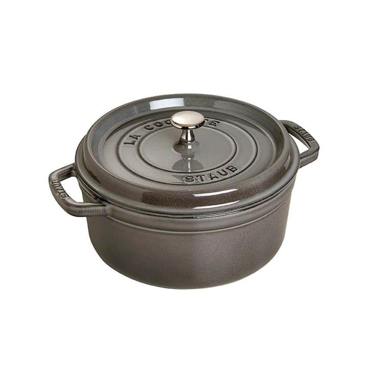 Olla de hierro fundido Staub redonda 5,2 l - gris - STAUB