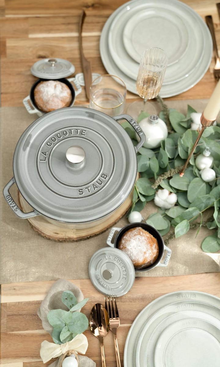 Olla de hierro fundido Staub redonda 5,2 l, gris STAUB