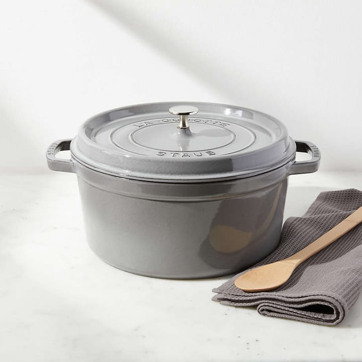 Olla de hierro fundido Staub redonda 5,2 l, gris STAUB