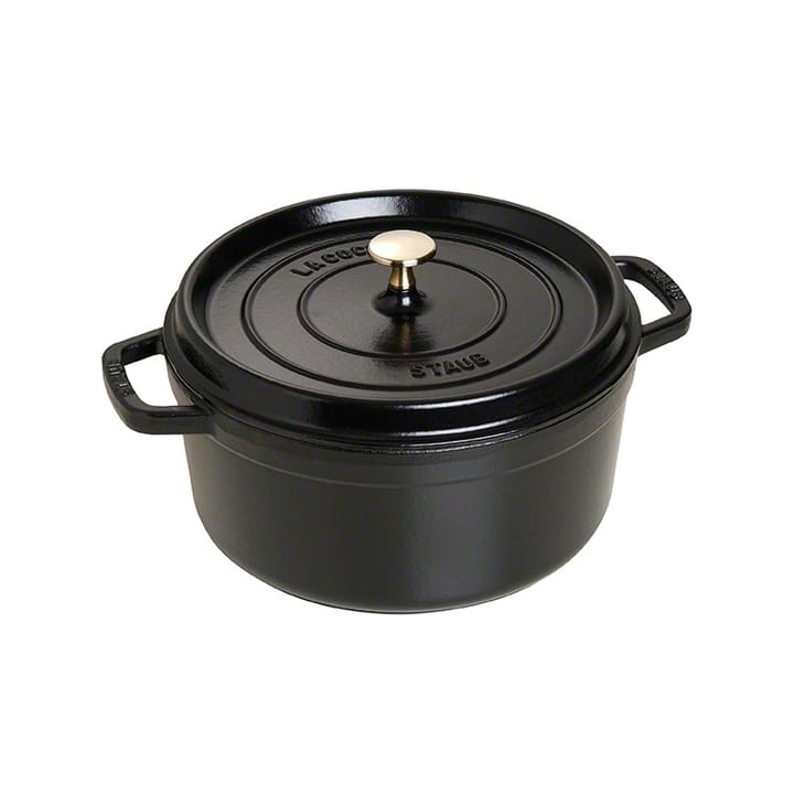 Olla de hierro fundido Staub redonda 5,2 l - negro - STAUB