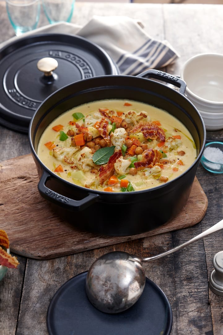 Olla de hierro fundido Staub redonda 6,7 l, negro STAUB