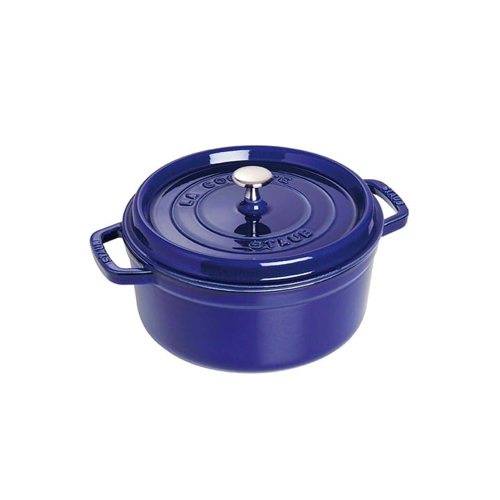 Olla de hierro fundido Staub redonda, tres capas de esmalte 3,8 l - azul oscuro - STAUB