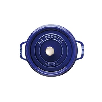 Olla de hierro fundido Staub redonda, tres capas de esmalte 3,8 l - azul oscuro - STAUB