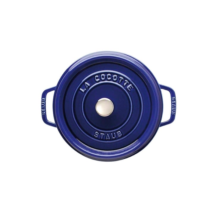 Olla de hierro fundido Staub redonda, tres capas de esmalte 3,8 l, azul oscuro STAUB